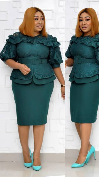 Elegant Green Out fit